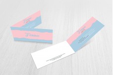 Roze en blauw